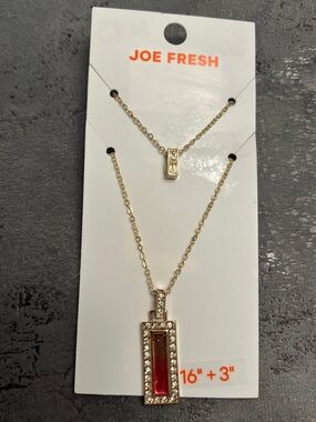 😍SHOW SPECIAL NWT JOE FRESH Double Necklace with Crystals MSRP $22